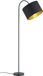 TRIO LEUCHTEN Stehlampe "Hostel", gold (schwarz, goldfarben), 1, &Oslash; 35cm H: 156cm,