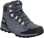 Wanderschuh JACK WOLFSKIN "REFUGIO TEXAPORE MID M", Herren, Gr. 47, grau (grau,