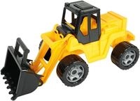 Spielzeug-Radlader LENA "Giga Trucks, Aufsitz-Schaufellader", gelb (gelb, schwarz),
