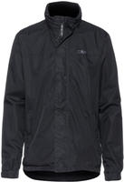 Regenjacke CMP "MAN JACKET SNAPS HOOD", Herren, Gr. 56, schwarz (antracite), Web,
