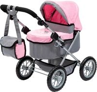 Puppenwagen BAYER "Trendy", grau (grau, rosa mit fee), Puppenwagen, KinderB:39cm