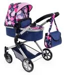 Kombi-Puppenwagen BAYER "City Neo, Blau", bunt (blau, pink, rosa), Puppenwagen,