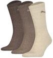 Kurzsocken PUMA "Socken 3er Pack", Damen, Gr. 43-46, braun (braun, mix),