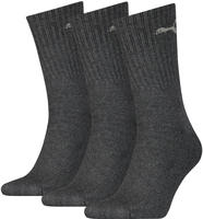 Socken PUMA "PUMA UNISEX CREW SOCK 3P", Herren, Gr. 47-49, grau (anthrazit),