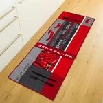 K&uuml;chenl&auml;ufer ANDIAMO "Hot Pepper" Gr. 12, rot, B:67cm H:5mm L:200cm, Kunstfaser,