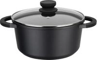 Kochtopf GSW "SilcoGuss noir", schwarz, H:12cm &Oslash;:24cm, T&ouml;pfe, Kochtopf, Induktion