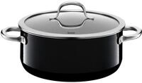 Bratentopf SILIT "Passion Black", schwarz, H:10,5cm &Oslash;:24cm, T&ouml;pfe, Bratentopf, Made