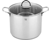 Gem&uuml;setopf CS KOCH-SYSTEME "Trier", silber (edelstahlfarben), H:24cm &Oslash;:24cm,