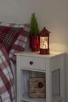 LED Laterne KONSTSMIDE "Weihnachtsdeko rot", rot, B:13cm H:26,5cm L:13cm T:13cm,