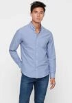 Langarmhemd ONLY & SONS "ONSALVARO SLIM LS OXFORD SHIRT NOOS", Herren, Gr. M,...