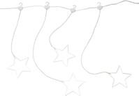 KONSTSMIDE LED-Lichtervorhang "Weihnachtsdeko", transparent, Dioden 8 Stk.,