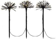LED Gartenleuchte KONSTSMIDE "LED Spiessleuchte mit 3 Pusteblumen", schwarz, H:50cm
