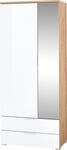 Garderobenschrank GERMANIA "Telde", wei&szlig; (navarra, eiche, nachbildung, wei&szlig;,