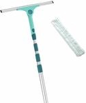 Wasserabzieher LEIFHEIT "Set Window Slider XL micro duo Telescope 4 m", blau