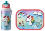 Lunchbox MEPAL "Lunchset Campus 400 ml + 700 ml 2er Set", bunt (einhorn),