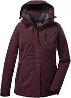 Outdoorjacke KILLTEC "KOW 140 WMN JCKT", Damen, Gr. 40, rot (weinrot), Obermaterial: