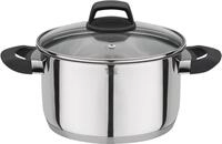 Fleischtopf GSW "Como", silber (edelstahlfarben), H:11,5cm &Oslash;:20cm, T&ouml;pfe,
