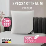 G&auml;nsefederkopfkissen SPESSARTTRAUM "Premium, Kopfkissen 2-tlg. 40x80 oder 80x80 cm",