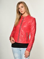 Lederjacke MAZE "Lederjacke Lindsay", Damen, Gr. M, rot, Obermaterial: 100%...