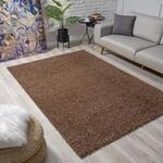 Hochflor-Teppich SANAT "LOCA , auch als L&auml;ufer und in Rund" Gr. 1, braun