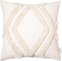 Dekokissen TOM TAILOR HOME "Fluffy Rhomus", beige (natur, beige, creme, unifarben),