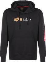 Kapuzensweatshirt ALPHA INDUSTRIES "Alpha Label Hoody", Herren, Gr. XXL,...
