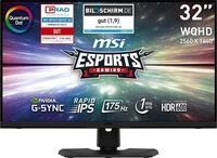 MSI Gaming-LED-Monitor "Optix MPG321QRFDE-QD", Energieeffizienz: G, schwarz,