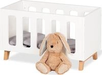 Puppenbett PINOLINO "Marit", wei&szlig; (wei&szlig;, natur), Puppenm&ouml;bel, KinderB:27cm H:30cm