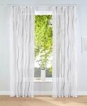 Gardine OTTO HOME "Dimona, 2er-Set, Kr&auml;uselband, transparent, Wellenmotiv" Gr....