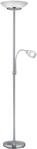 REALITY LEUCHTEN Deckenfluter "Gerry", grau (nickelfarben), 2, &Oslash; 34cm H: 180cm, 1
