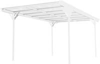 Einzelcarport WESTMANN "Flachdach", wei&szlig;, B/H/T: 305cm x 217cm x 503cm, Carports,