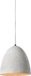 SALESFEVER H&auml;ngeleuchte "Nico", grau (betongrau, silberfarben), 1, &Oslash; 30cm H: 120cm,