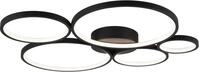 TRIO LEUCHTEN LED Deckenleuchte "Rondo", schwarz, 5, H: 5cm, 1 Stk., Leuchten,
