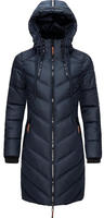 Wintermantel MARIKOO "Wintermantel Armasa", Damen, Gr. XL, blau, Obermaterial: 100%