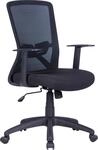 B&uuml;rostuhl BYLIVING "Long", schwarz (schwarz, schwarz, schwarz), Webstoff, 100%