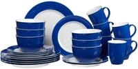 Kombiservice RITZENHOFF & BREKER "Geschirr-Set, Service Doppio", blau (wei&szlig;,