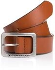 Lederg&uuml;rtel TOM TAILOR "TTEVE", Damen, Gr. 85, braun (cognac), Rindsleder, G&uuml;rtel