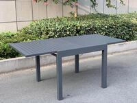 Gartentisch GARDEN PLEASURE "ELENA", grau (anthrazit, anthrazit, anthrazit), H:75cm,