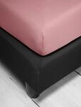Spannbettlaken IRISETTE "Jupiter 8", rosa (altrosa), L:200cm, Mako-Jersey,