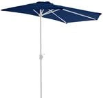 Sonnenschirm VCM "Sonnenschirm, halbrund blau", blau, Obermaterial: 100% Sonstiges