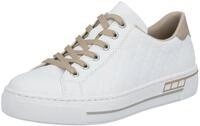 Plateausneaker RIEKER, Damen, Gr. 42, wei&szlig;, Lederimitat, Schuhe Plateausneaker,