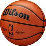 Basketball WILSON "NBA AUTHENTIC SERIES OUTDOOR SZ7" Gr. 7, orange (braun), B&auml;lle,