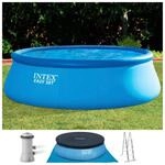 Quick-Up Pool INTEX "Easy Set", blau, H:122cm &Oslash;:457cm, Schwimmbecken, Quick-Up Pool,