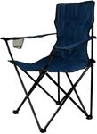 Gartenstuhl VCM "Angelstuhl Getr&auml;nkehalter Campingstuhl", blau, Obermaterial: 100%