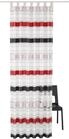 Gardine HOMING "Norris", rot (rot, anthrazit), B:140cm H:245cm, Obermaterial: 100%