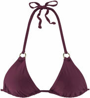 Triangel-Bikini-Top LASCANA "Italy", Damen, Gr. 32, Cup A/B, rot (bordeaux),