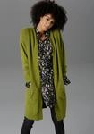 Strickjacke ANISTON CASUAL, Damen, Gr. 36, gr&uuml;n (moosgr&uuml;n), Feinstrick,