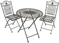 Balkonset GARDEN PLEASURE "MANGAN", braun (braun, braun, braun), B:170cm H:92cm