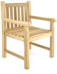 Gartenstuhl VCM "Gartenstuhl Gartensessel Sessel Landhaus Teak Holz", braun,