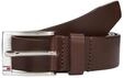 Lederg&uuml;rtel TOMMY HILFIGER "New Aly Belt 3,5 cm breit", Herren, Gr. 110, braun